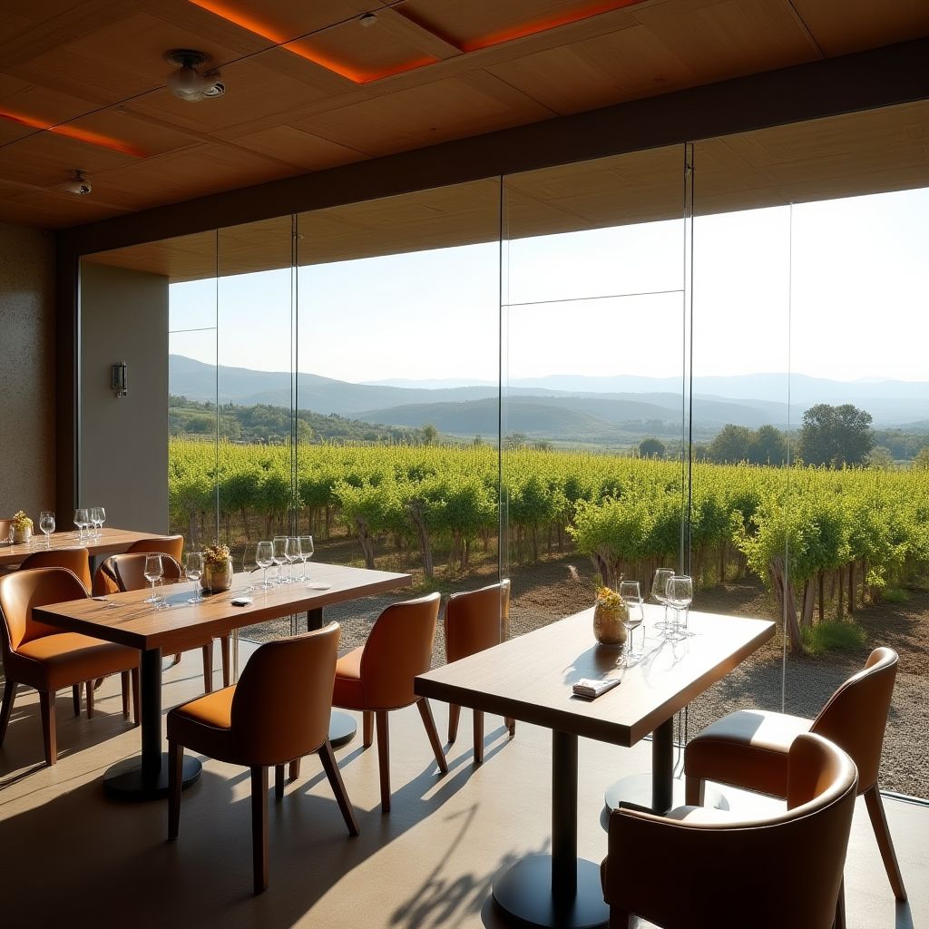 Sala de degustación moderna