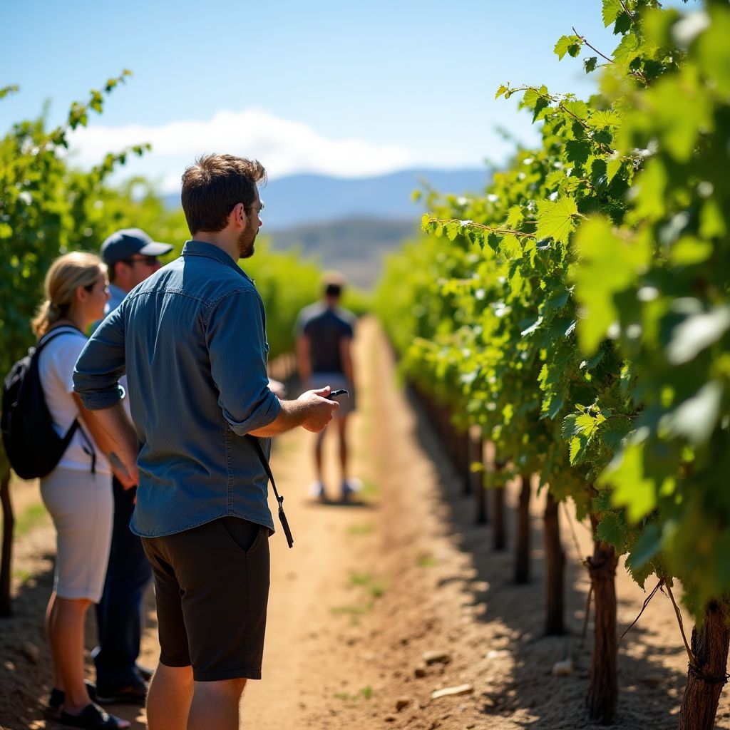Tour guiado por viñedos